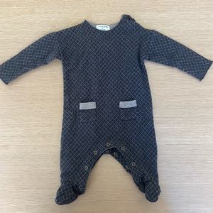 One more in the Family +1 in the Family footed onesie